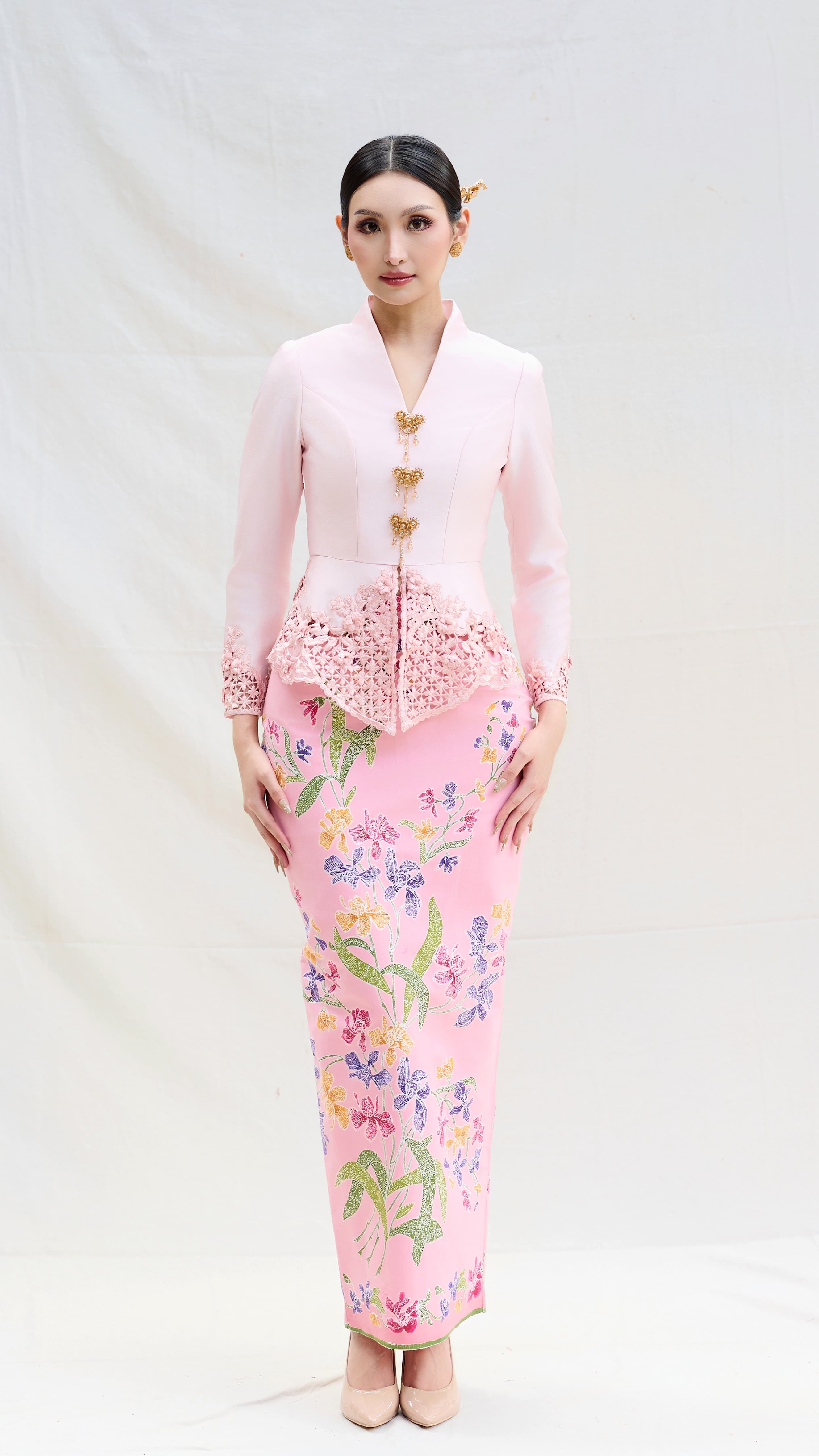Rose Gold Embellished Kebaya