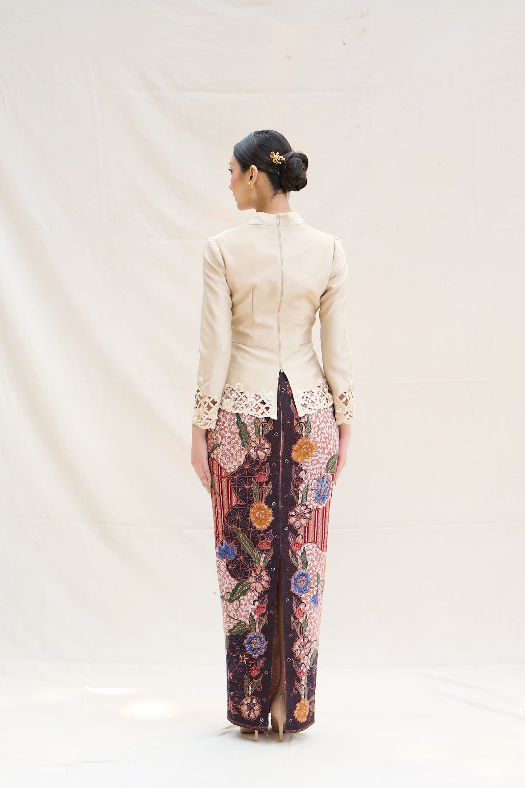 Midnight Blue Batik Kebaya